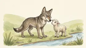 The Wolf and the Lamb Story – Panchatantra Tale with Moral