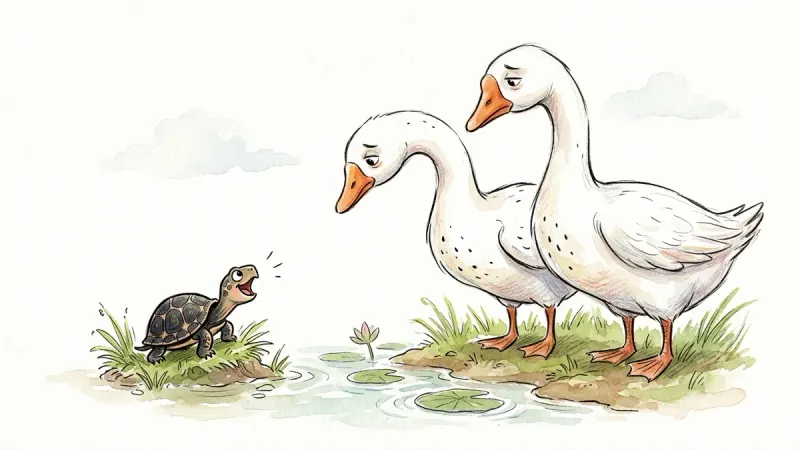 The Talkative Turtle Story – Panchatantra Tale with Moral